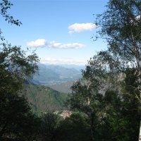 Veduta sul territorio sottostante